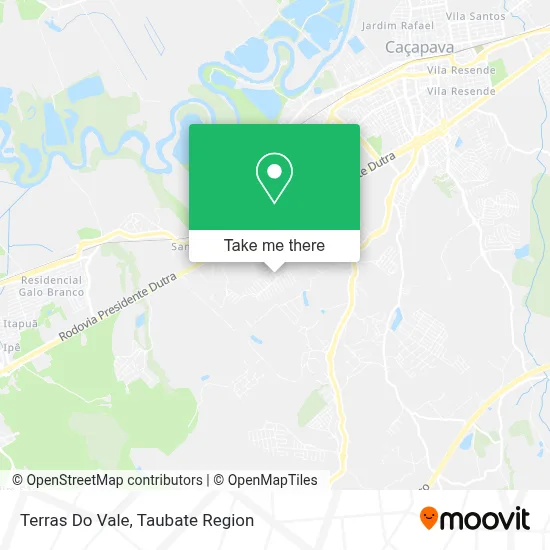 Terras Do Vale map