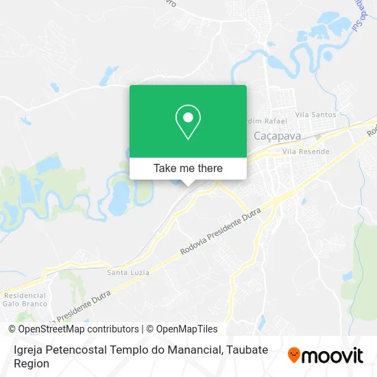 Igreja Petencostal Templo do Manancial map