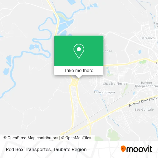 Red Box Transportes map