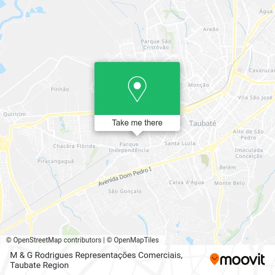 M & G Rodrigues Representações Comerciais map