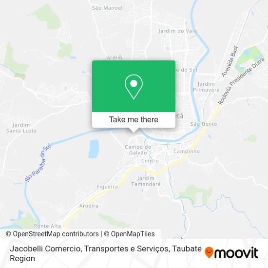 Jacobelli Comercio, Transportes e Serviços map
