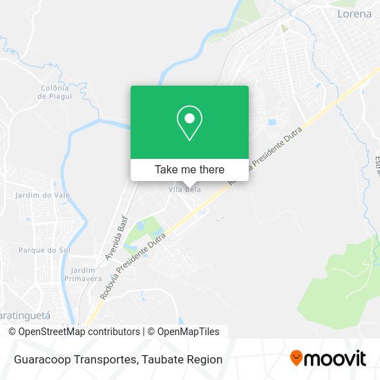 Guaracoop Transportes map
