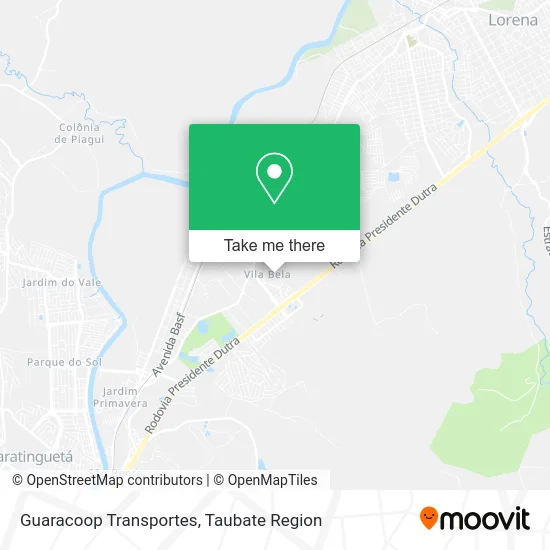 Guaracoop Transportes map