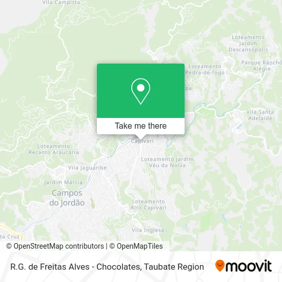 R.G. de Freitas Alves - Chocolates map