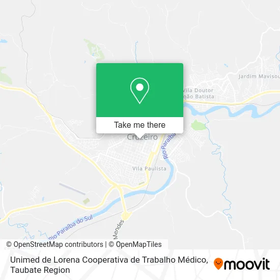 Unimed de Lorena Cooperativa de Trabalho Médico map