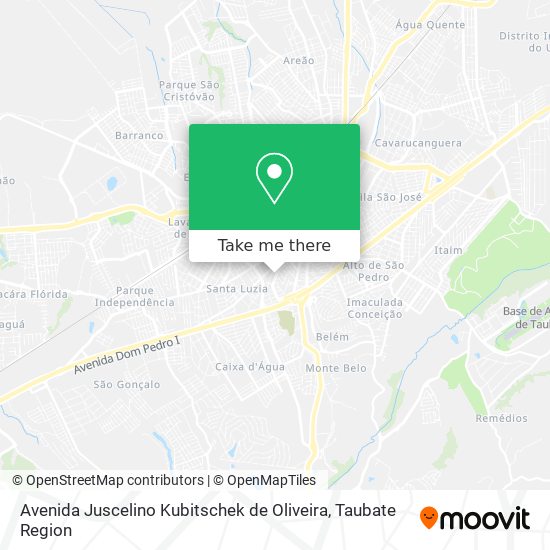 Avenida Juscelino Kubitschek de Oliveira map