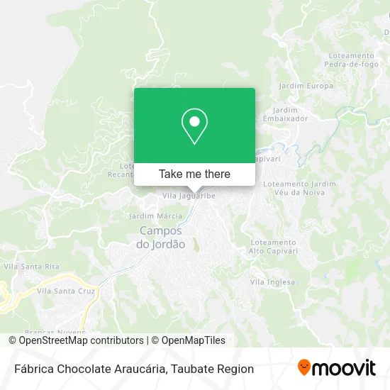 Fábrica Chocolate Araucária map