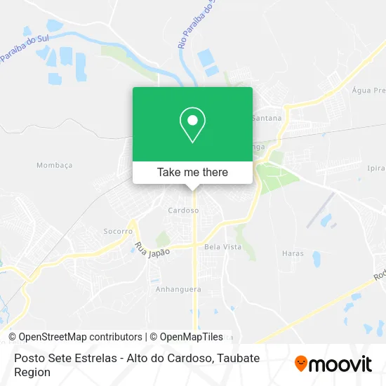 Posto Sete Estrelas - Alto do Cardoso map