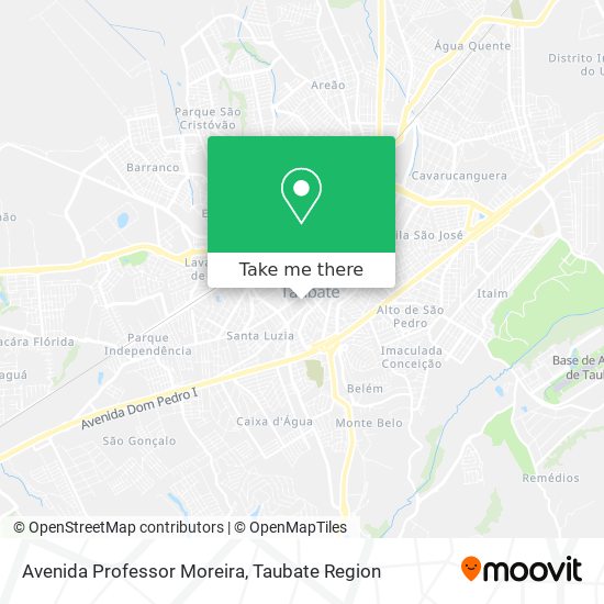Mapa Avenida Professor Moreira