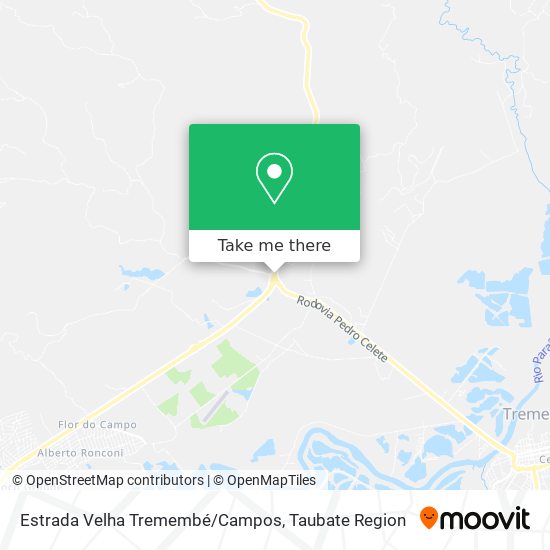Estrada Velha Tremembé/Campos map