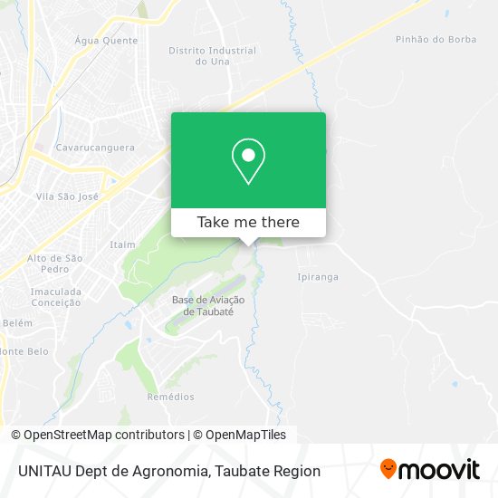 UNITAU Dept de Agronomia map