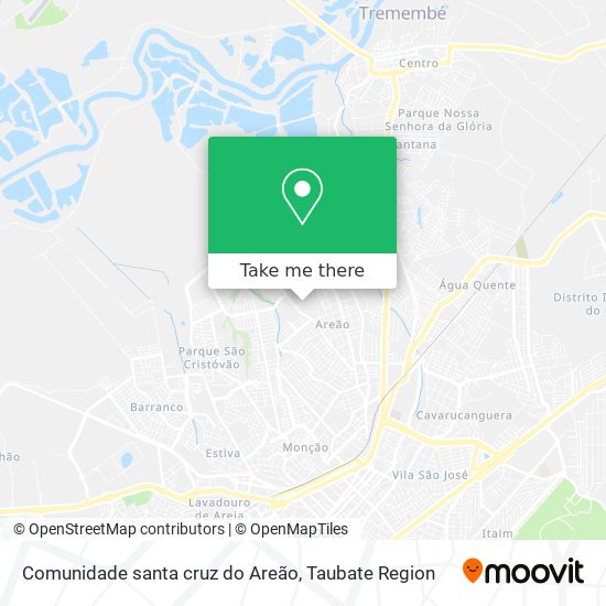 Comunidade santa cruz do Areão map