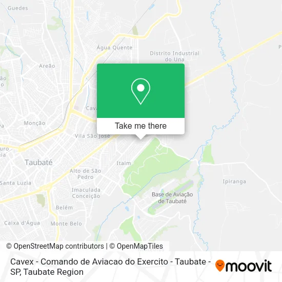 Cavex - Comando de Aviacao do Exercito - Taubate - SP map