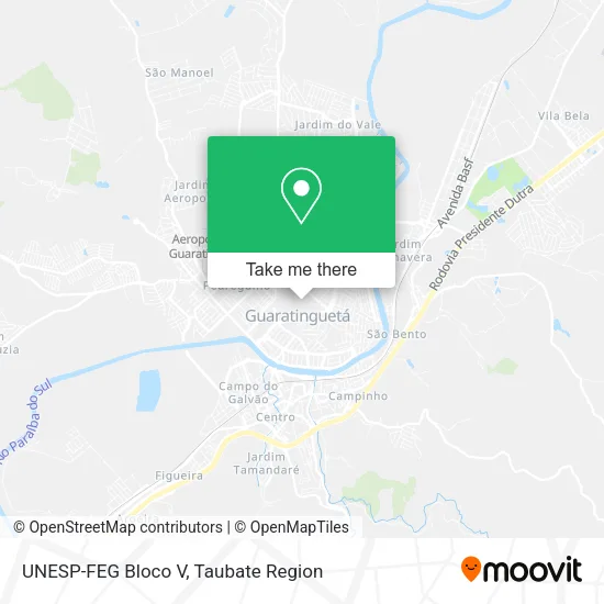 UNESP-FEG  Bloco V map