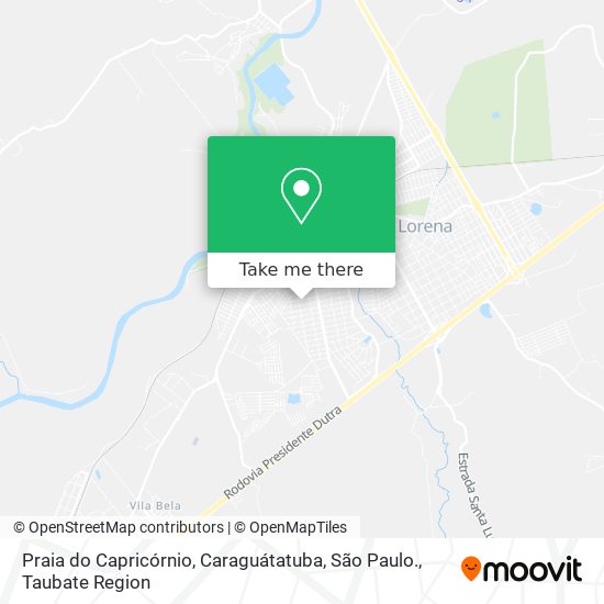 Praia do Capricórnio, Caraguátatuba, São Paulo. map