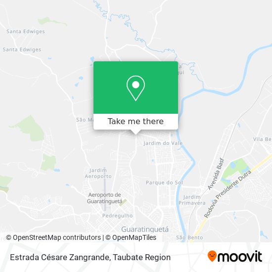 Estrada Césare Zangrande map