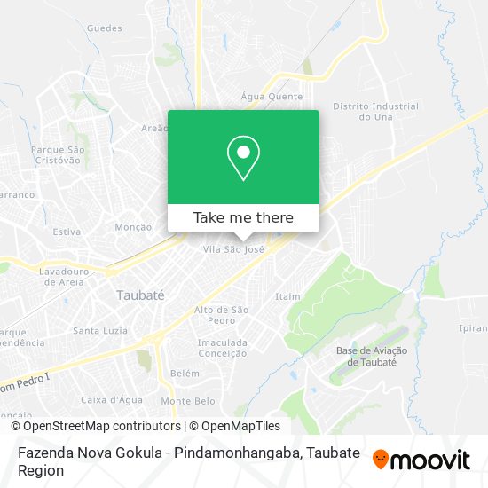 Fazenda Nova Gokula - Pindamonhangaba map