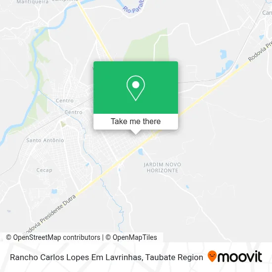 Rancho Carlos Lopes Em Lavrinhas map
