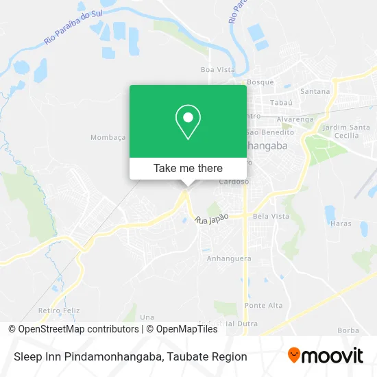 Sleep Inn Pindamonhangaba map