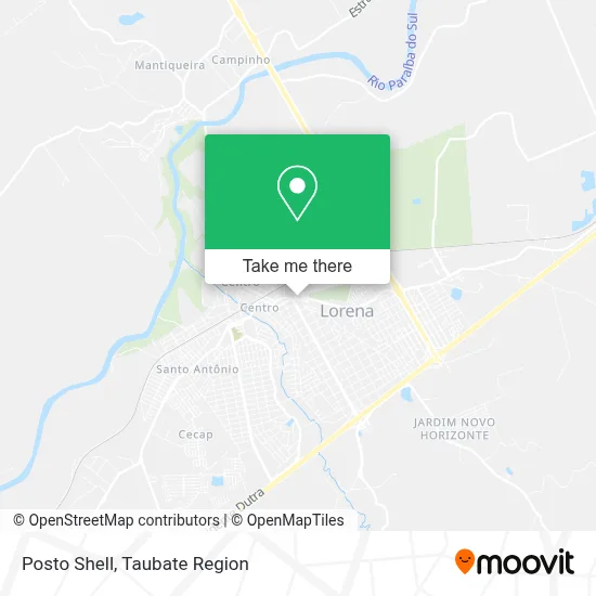 Posto Shell map