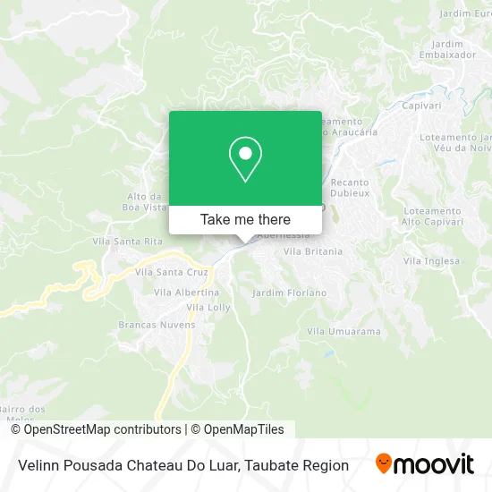 Velinn Pousada Chateau Do Luar map