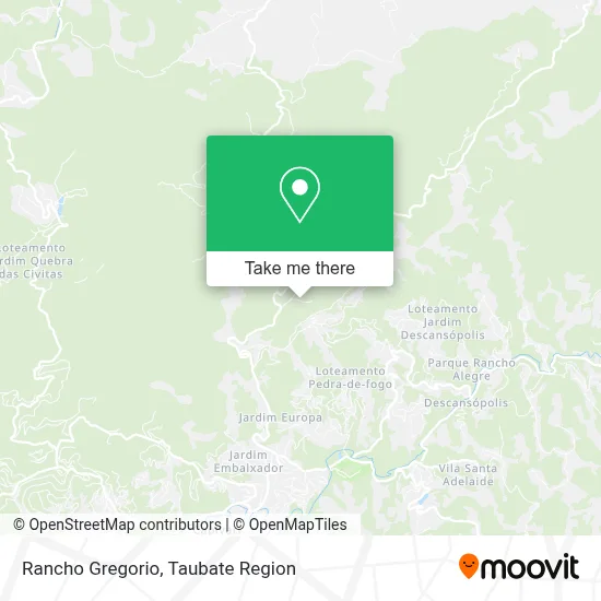 Rancho Gregorio map