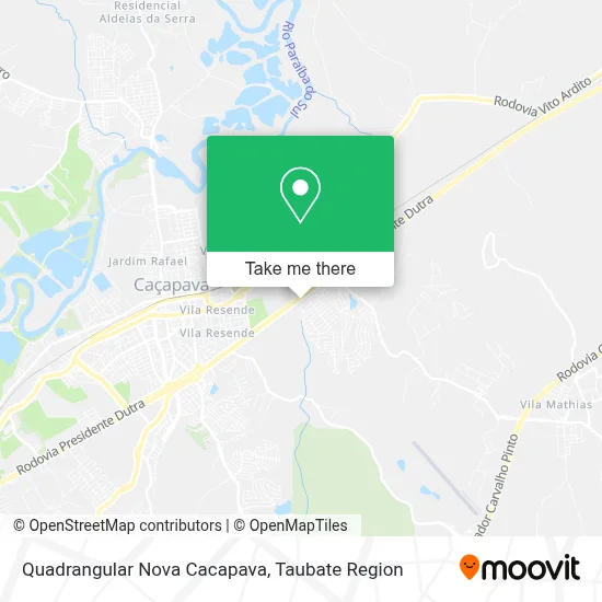 Quadrangular Nova Cacapava map
