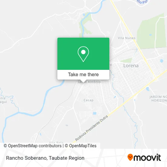 Rancho Soberano map