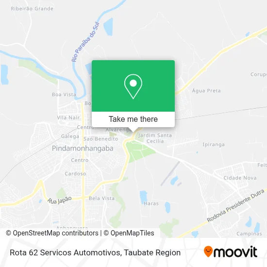 Rota 62 Servicos Automotivos map