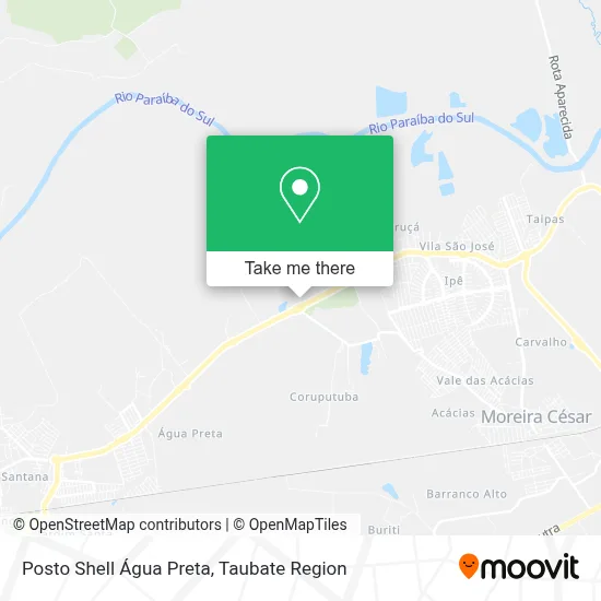 Posto Shell Água Preta map