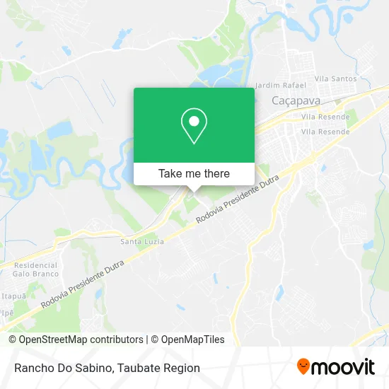 Rancho Do Sabino map
