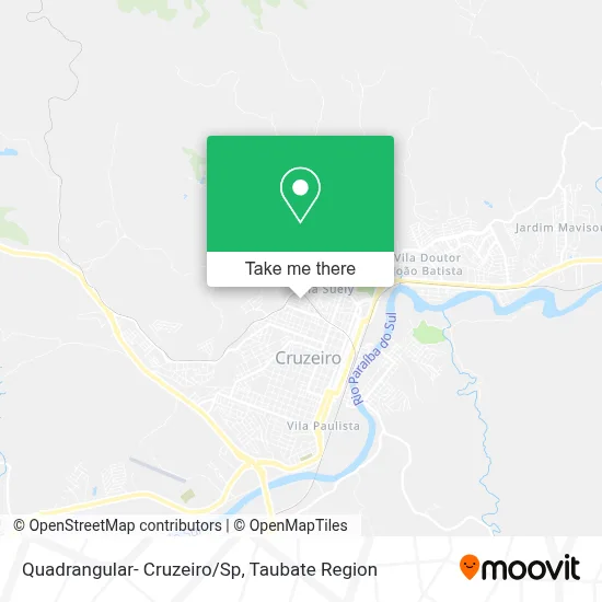 Quadrangular- Cruzeiro/Sp map