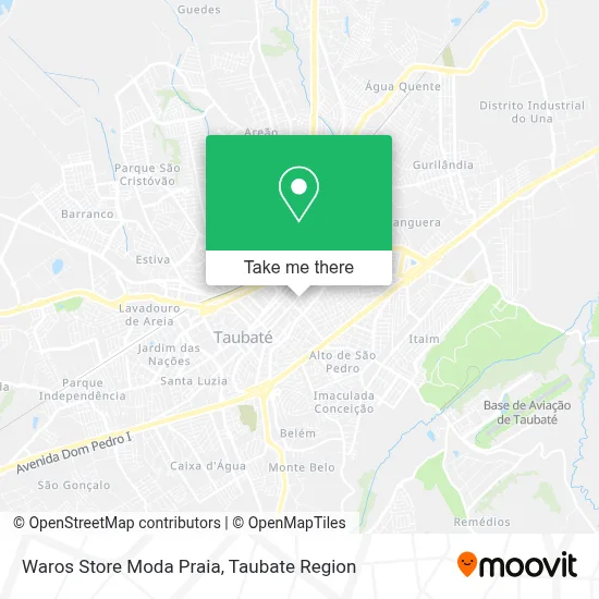 Waros Store Moda Praia map