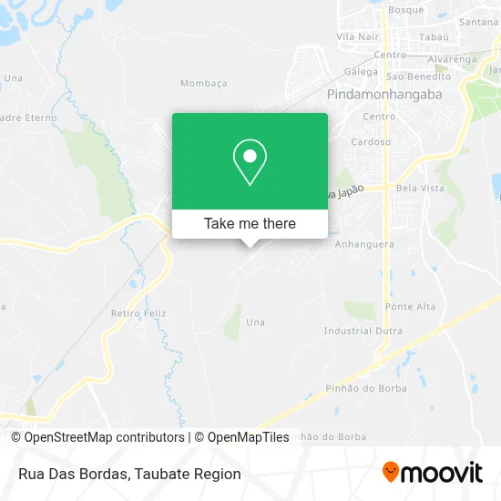 Rua Das Bordas map