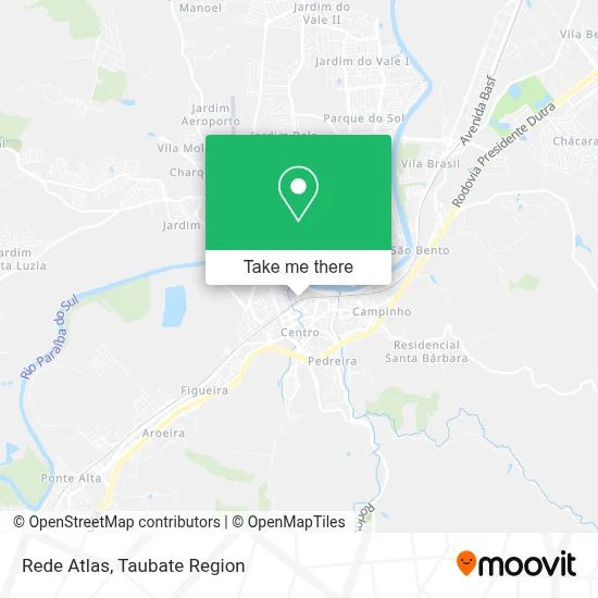 Rede Atlas map