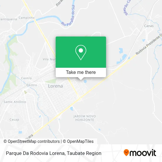 Parque Da Rodovia Lorena map