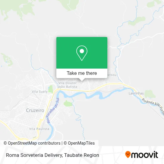 Roma Sorveteria Delivery map