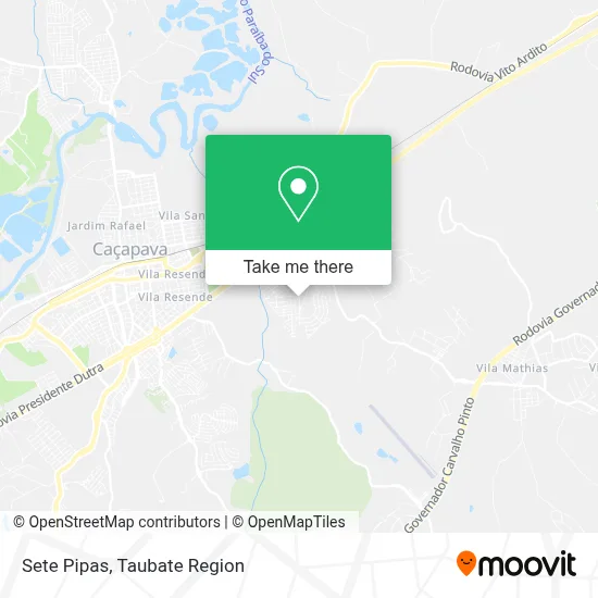 Sete Pipas map