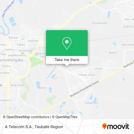 A Telecom S.A. map