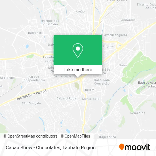 Cacau Show - Chocolates map