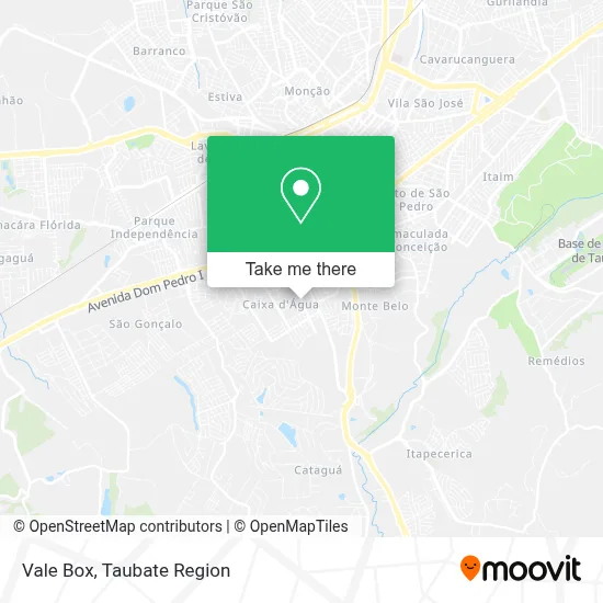 Vale Box map