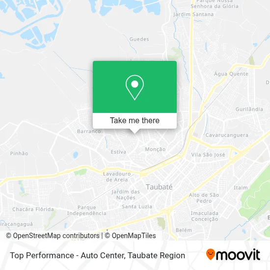 Top Performance - Auto Center map