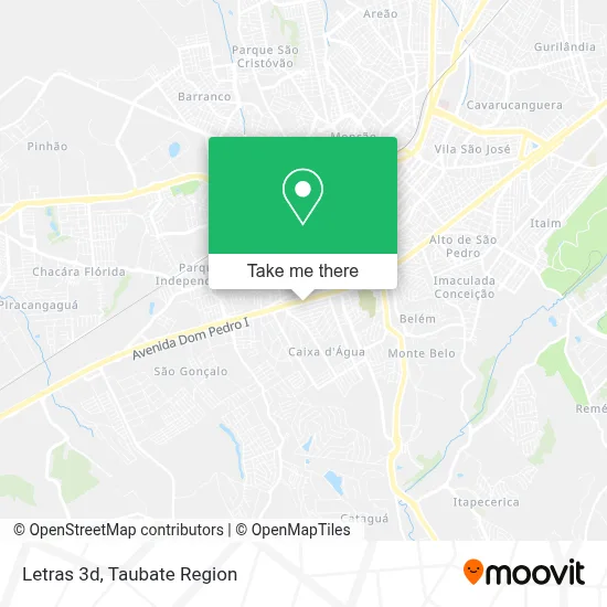 Letras 3d map