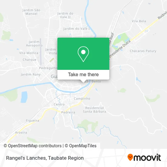 Rangel's Lanches map