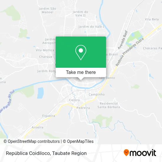 República Coidiloco map