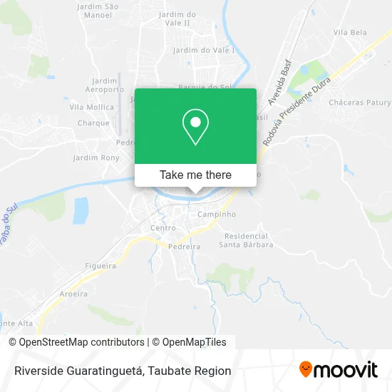 Riverside Guaratinguetá map