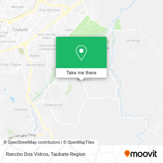 Rancho Dos Vidros map