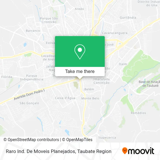 Raro Ind. De Moveis Planejados map