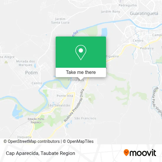 Cap Aparecida map
