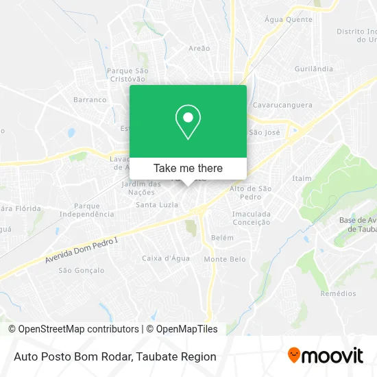Auto Posto Bom Rodar map